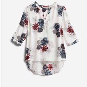 Daniel Rainn Sheer Quarter length sleeve top